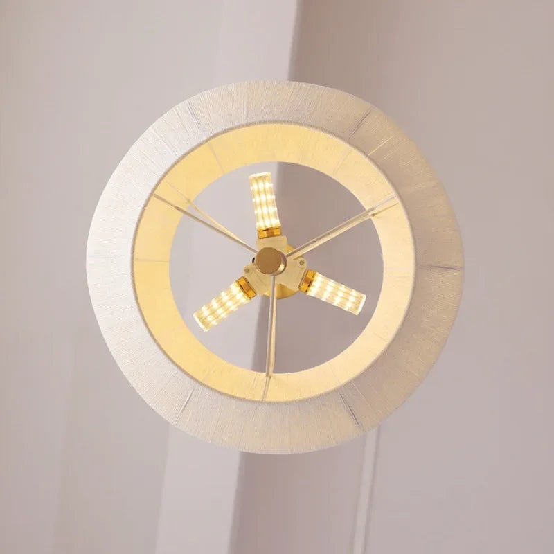 Decorative pendant light in Japanese style fabric elegant led lighting - view 5
