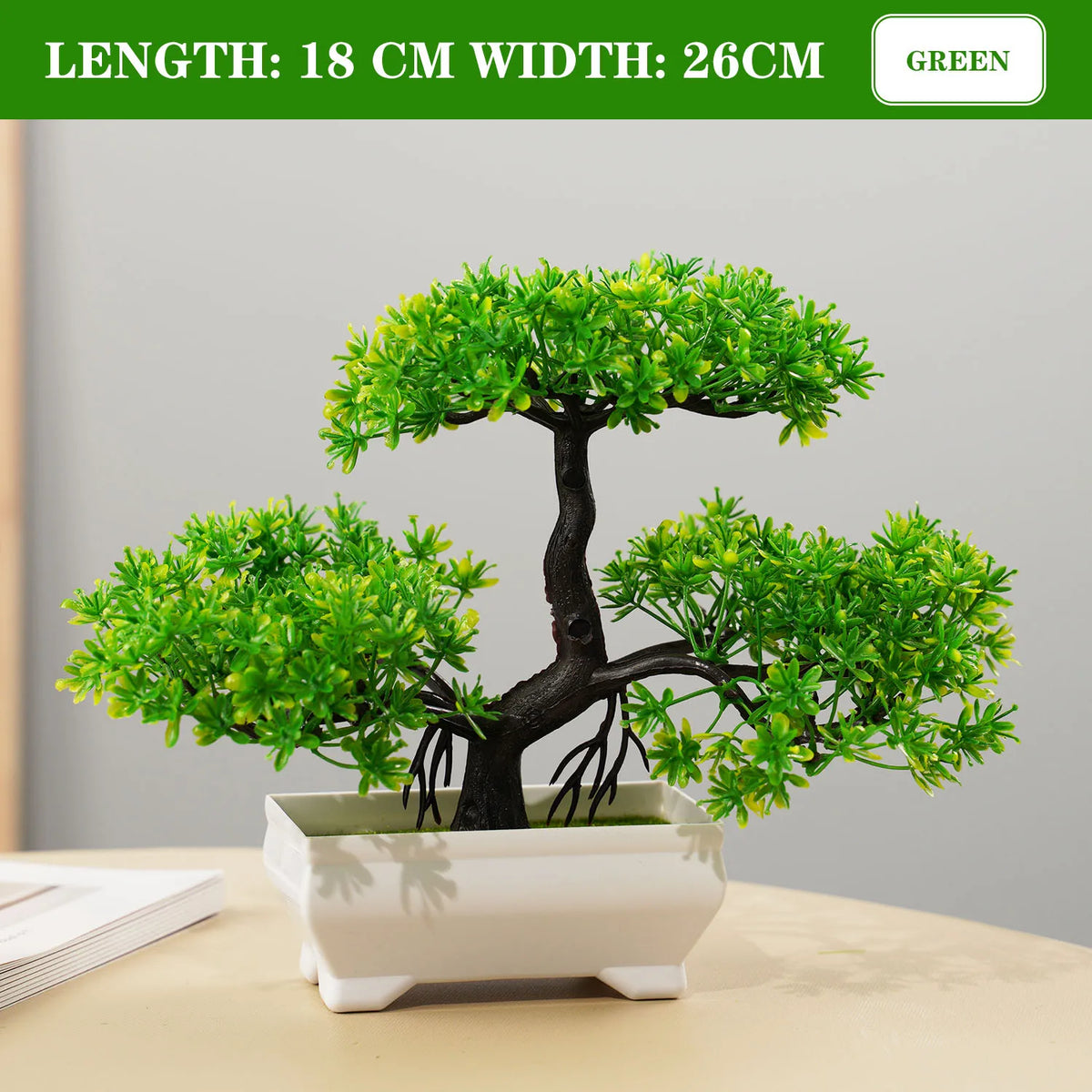 Artificial plants bonsai small tree interior and exterior decoration - PJ28-01 / With Pot