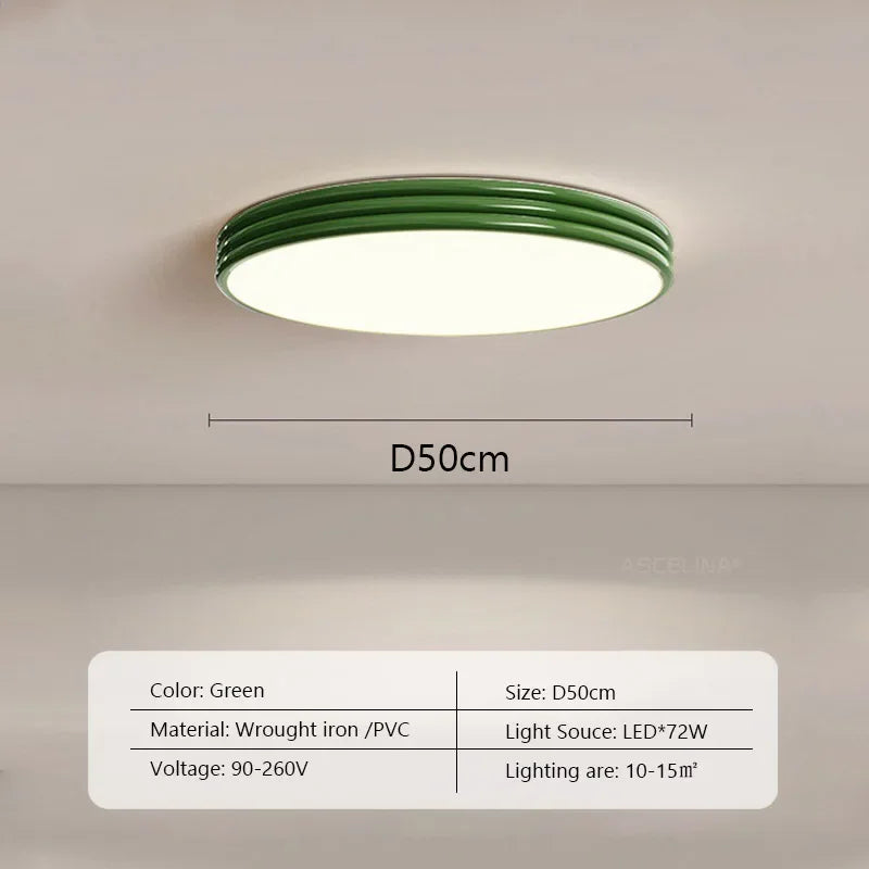 Nordic LED ceiling lamp medieval design for interior decoration - G50CM / Adjustable Brightness