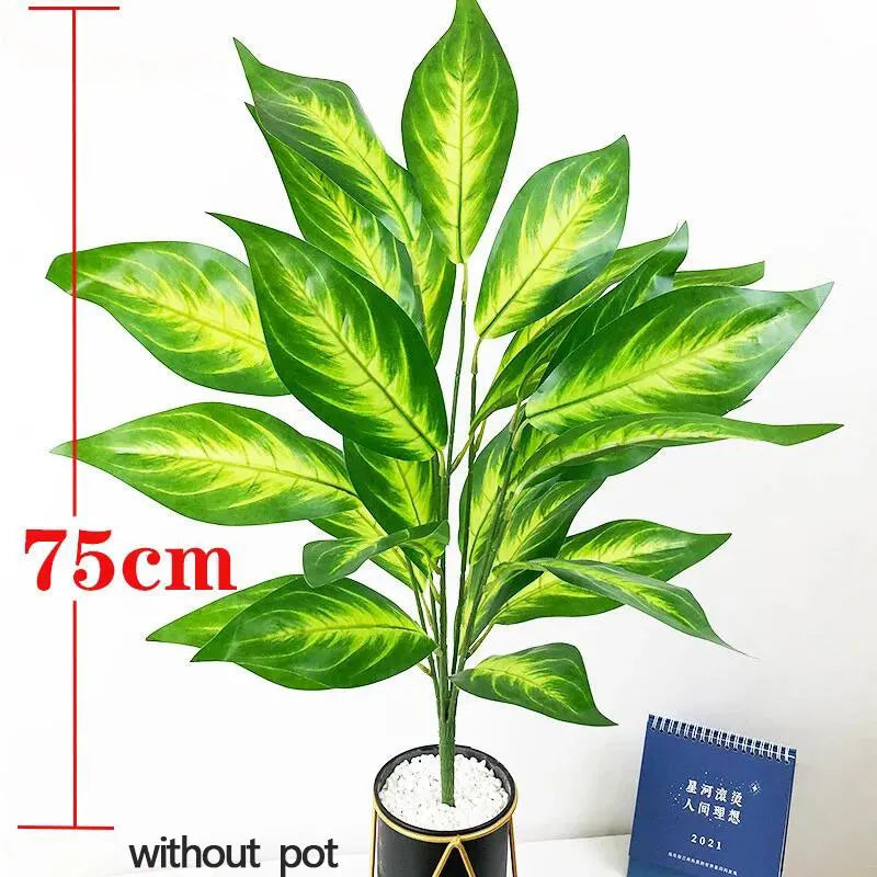 Large artificial tropical plant with leaves for interior decoration - view 5
