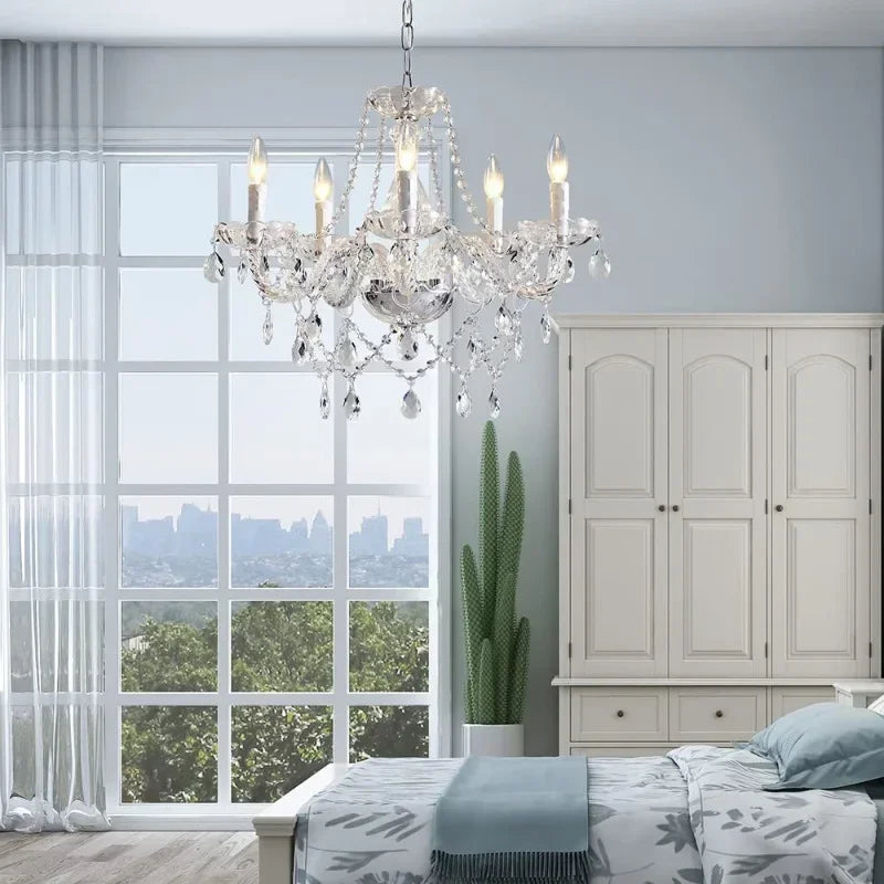 Chandelier in modern crystal for elegant and bright decoration - view 3