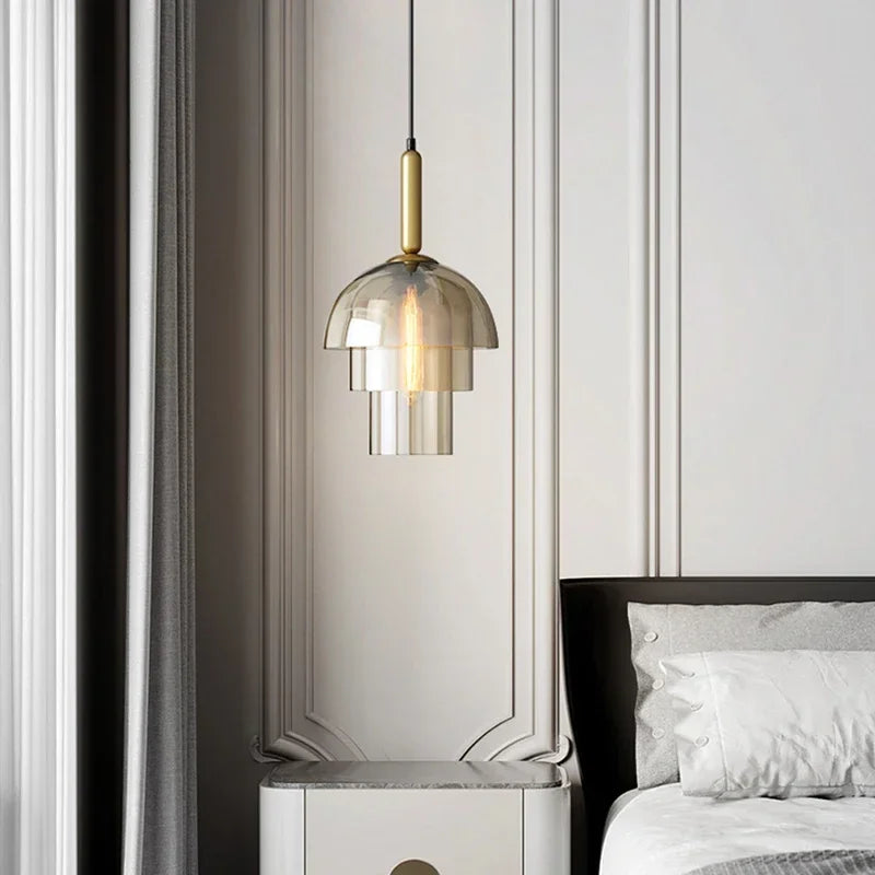 Modern LED during light, vintage art, champagne glass, living room hallway, bar decoration during light - view 3