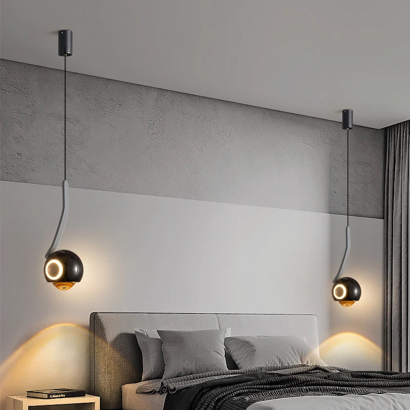 Aluminium rotary pendant light for commercial lighting and modern design - view 2