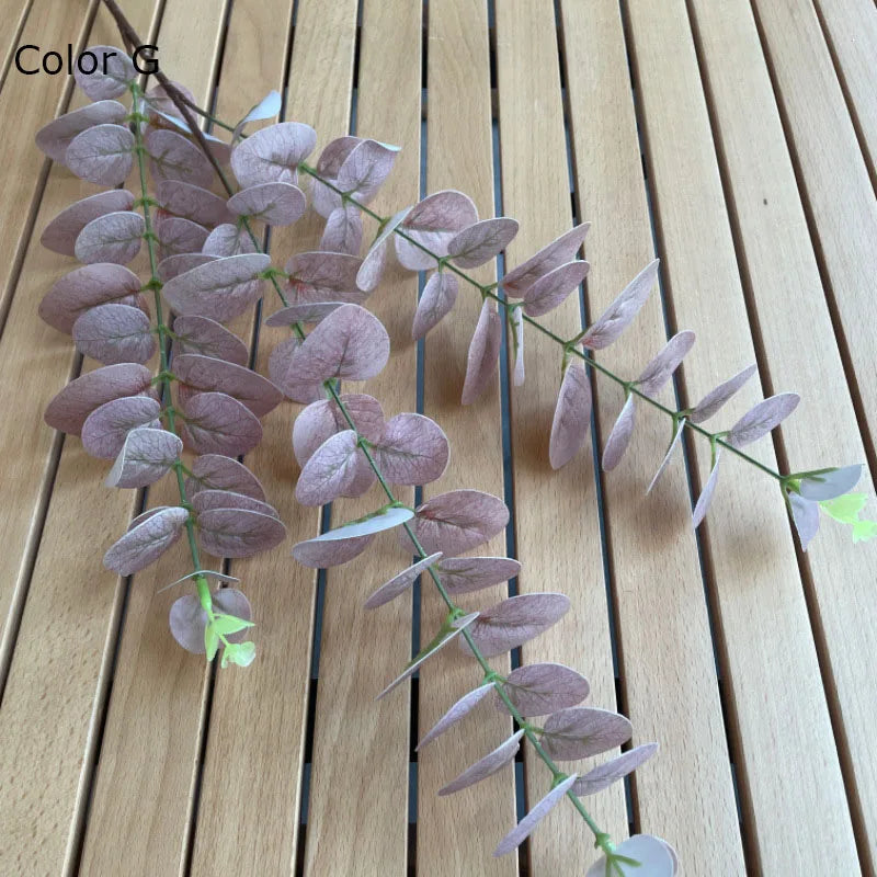 Artificial plant branch in eucalyptus for interior decoration and garden - G