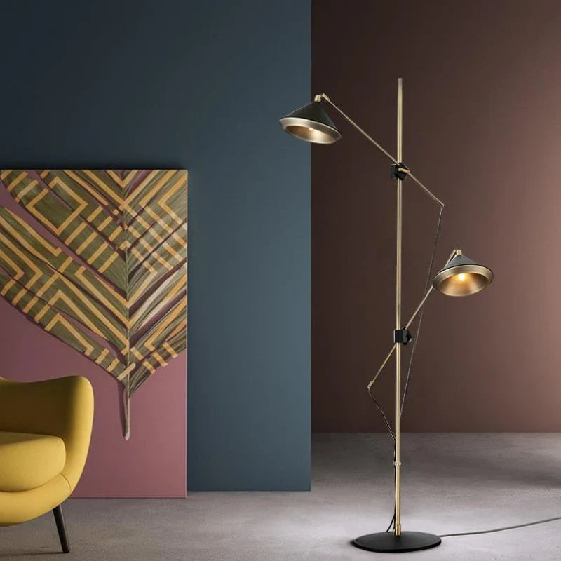Modern floor lamp with adjustable luxury design speaker - view 4