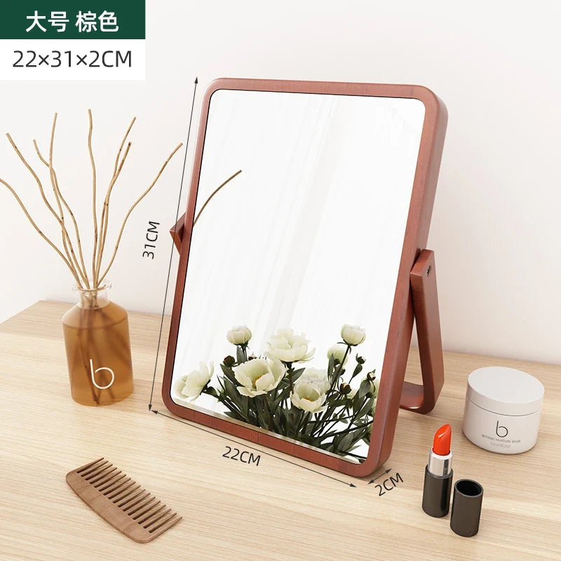 Vintage wooden decorative mirrors for interior decoration - 22x31x2cm 1