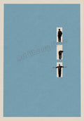 Abstract Retro Movie Poster with Vibrant Stylized Shapes - 30X45cm Unframed / 14