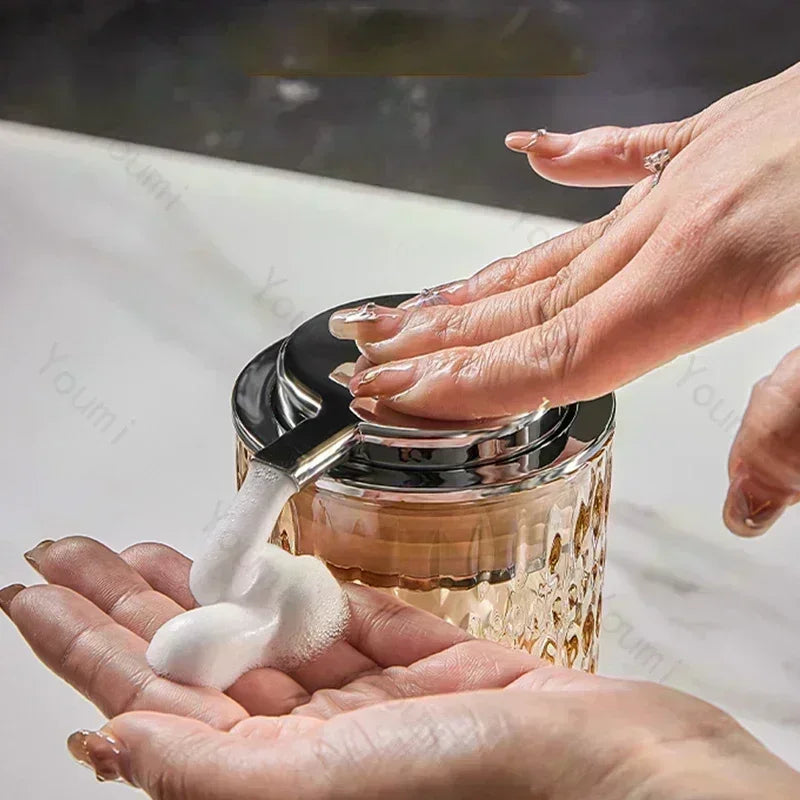 Glass soap bottle for elegant and practical bathroom - view 5