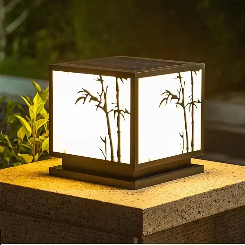 Dorian Vintage Square Waterproof Outdoor Floor Lamp - view 2