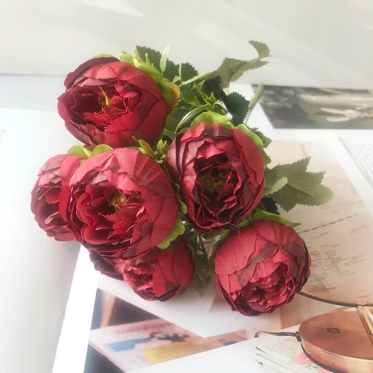 Small bouquet of artificial flowers for spring and festive decorations - 26
