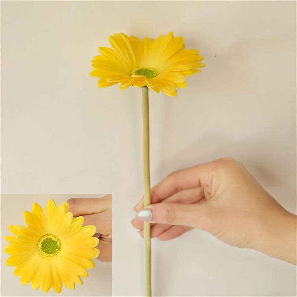 Artificial flower marguerite decoration for marriage and interior - Yellow