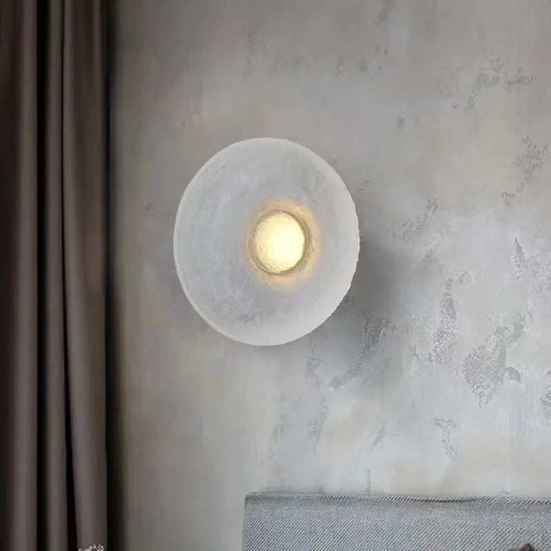 Modern round led wall sconce for interior and exterior decoration - view 4
