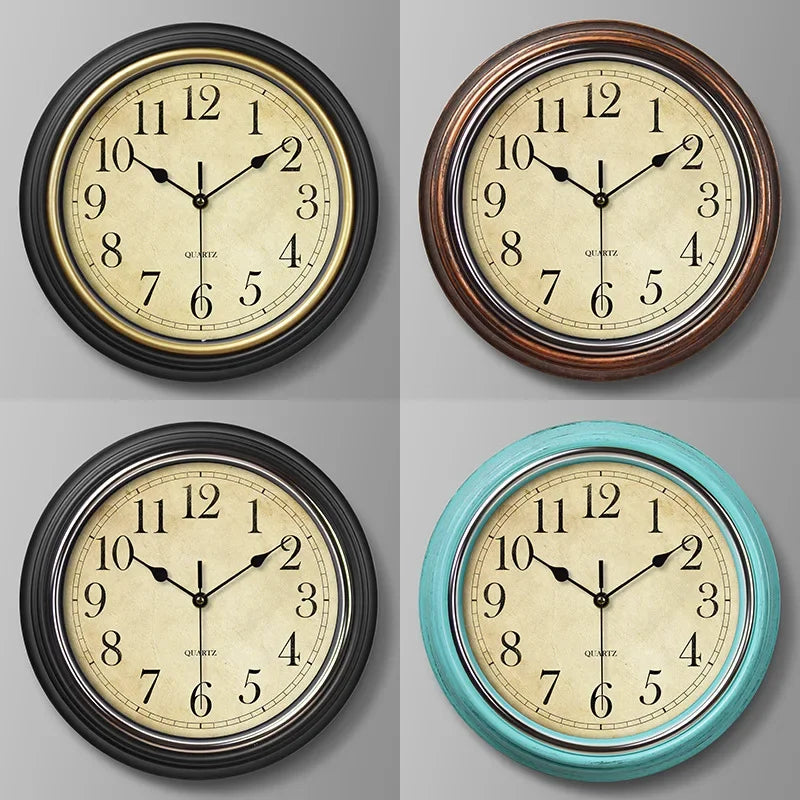 Silent vintage wall clock for interior decoration - view 6