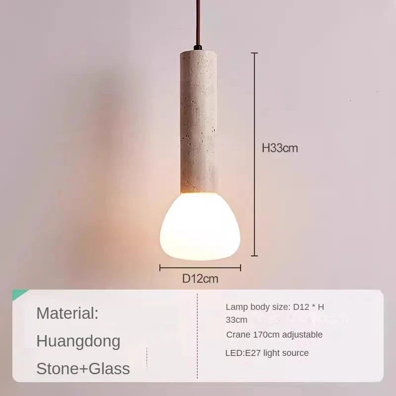 Creative stone chandelier for elegant interior lighting - A1 / Warm White