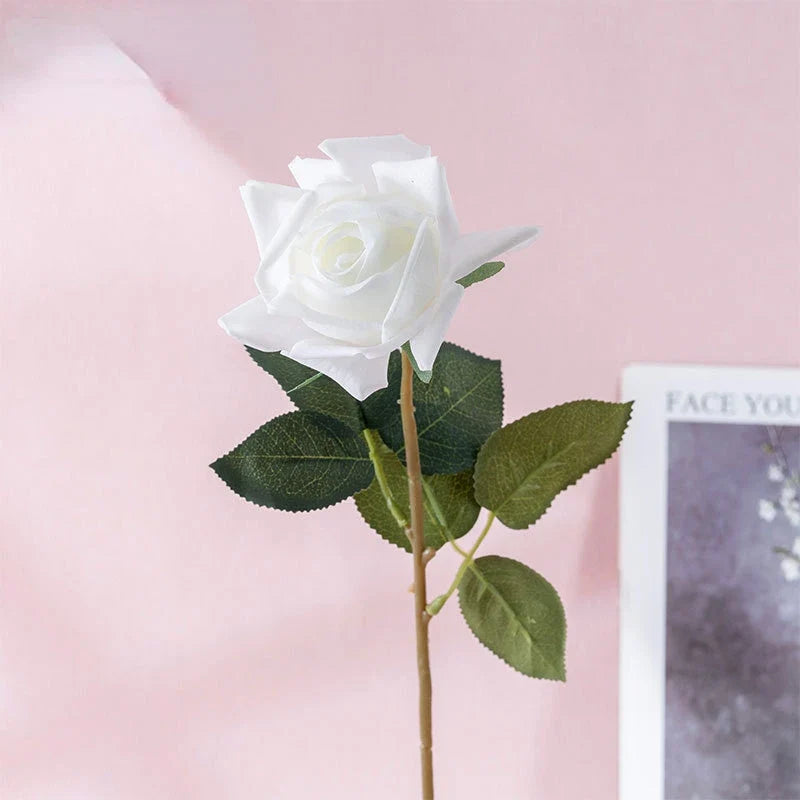 Realistic pink artificial flowers for interior decoration - view 6
