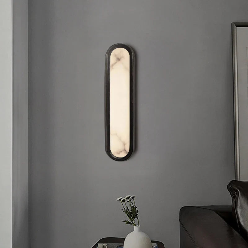 LED marble wall sconce for modern interior - view 7
