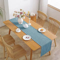 Red table runner christmas polyester uni infrossable - 33x140cm