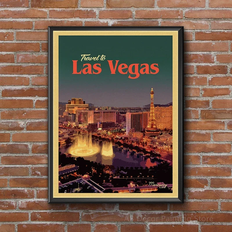Vintage Travel Poster Wall Art for Tourism, Design 2 - view 5