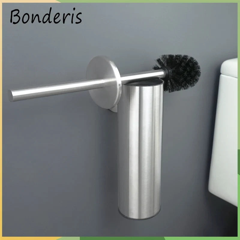 Stainless steel wall brush holder for cleaning and storage - view 3