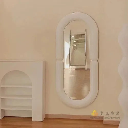 Decorative mirror oval wall mirror for room - 80x180cm