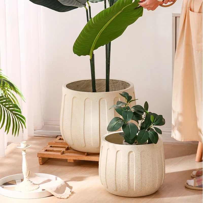 Silicone mould for large size concrete gardening flower pot - view 4