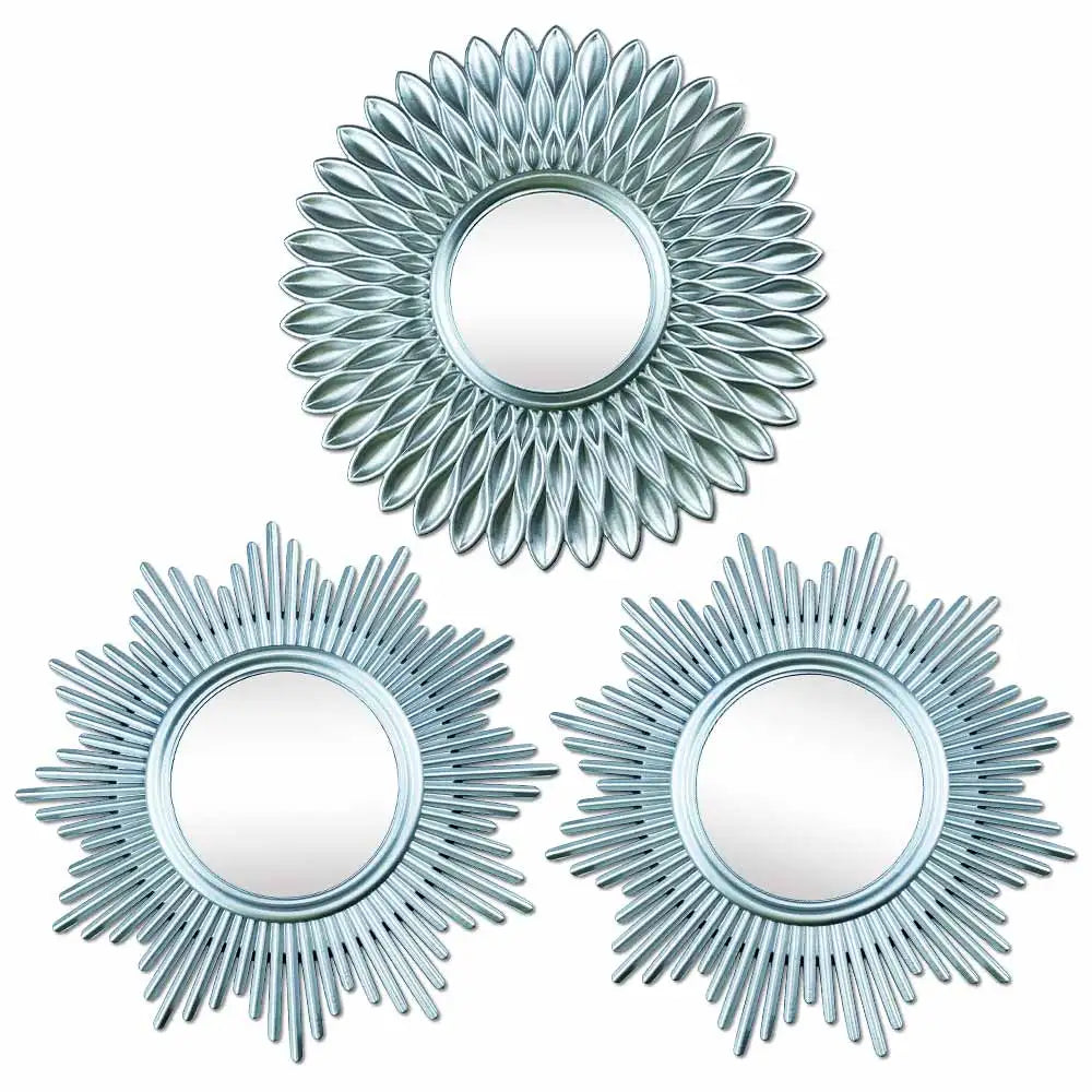 Stylish sun mirror vintage wall decoration aesthetic and design - Silver Sun Mirror 01