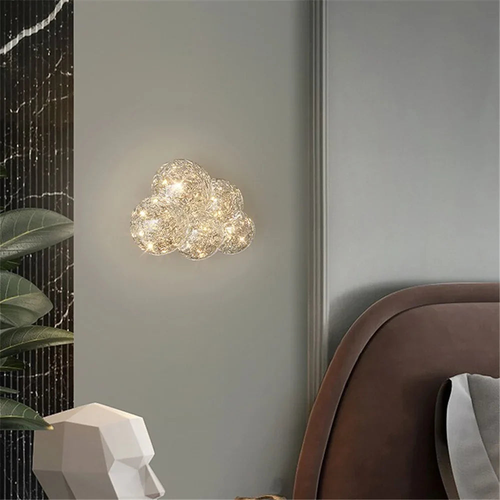 Wall sconce Italian design in transparent resin style art decorative - view 2