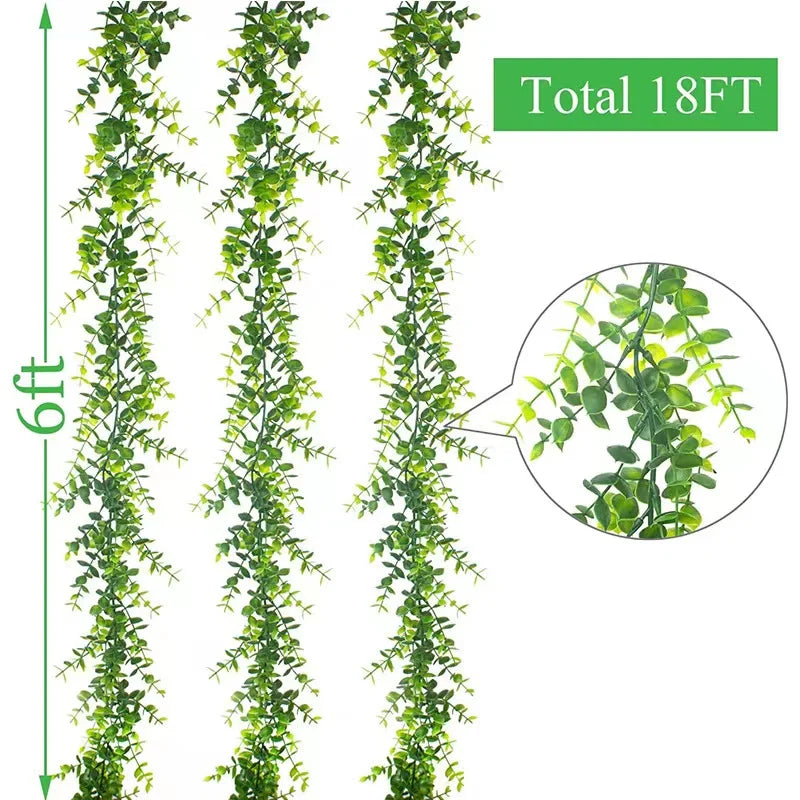 Artificial plants of rattan to be hung for interior and exterior decoration - S1 / 1 piece
