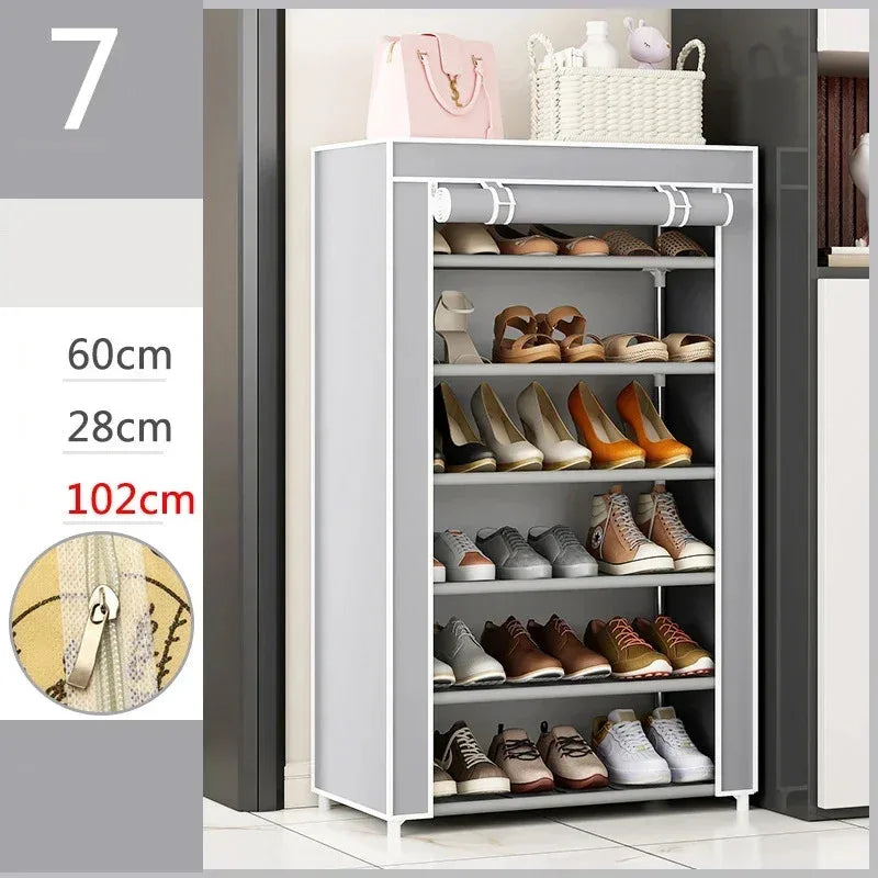 Storage organizer for plastic shoes 120 luxury pairs 2023 - Silver Gray 7