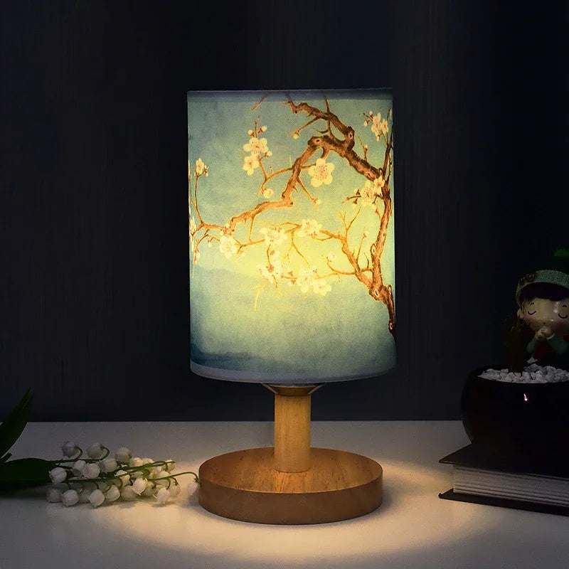 Table lamp led flower plum tree Chinese design for soft atmosphere - view 2