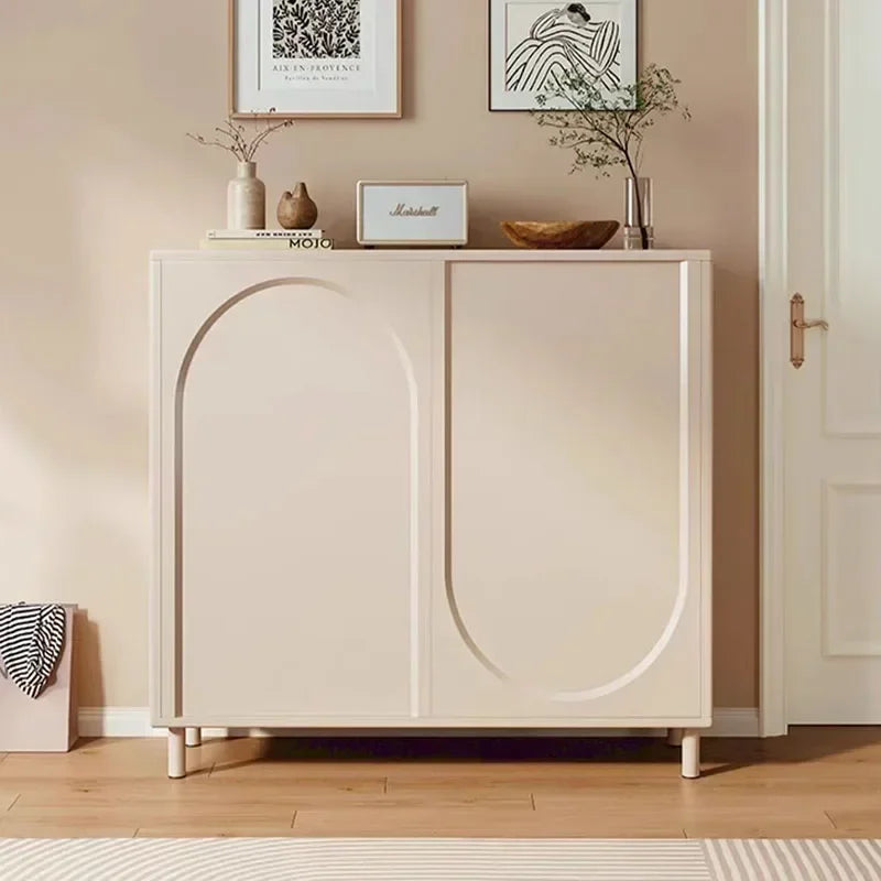 Modern adjustable wooden shoe shelf for storage - view 2