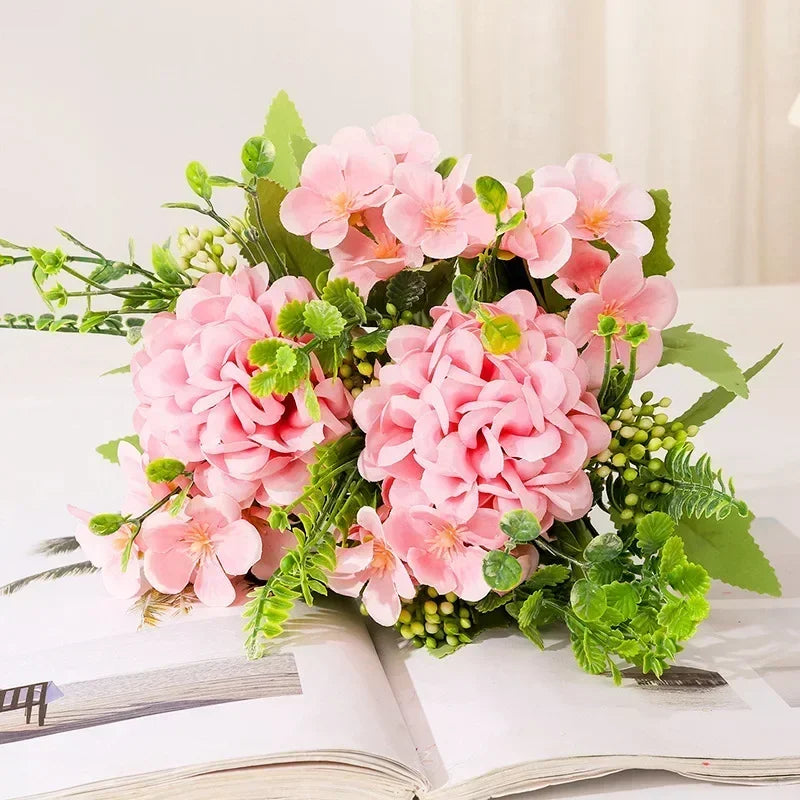 Bouquet of silk chrysanthemums for garden decoration - view 3