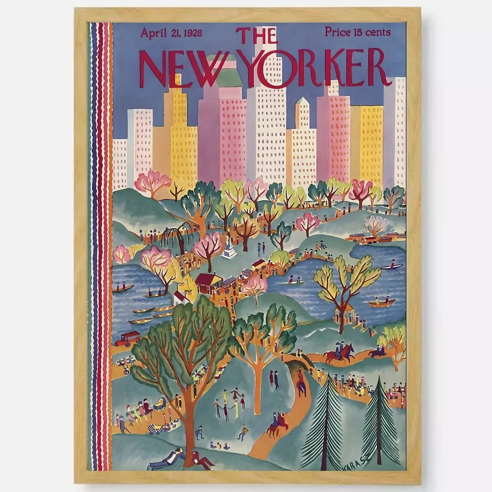 Chic New Yorker Wall Poster Waterproof Sticker - Z7 / 40X50cm No Frame