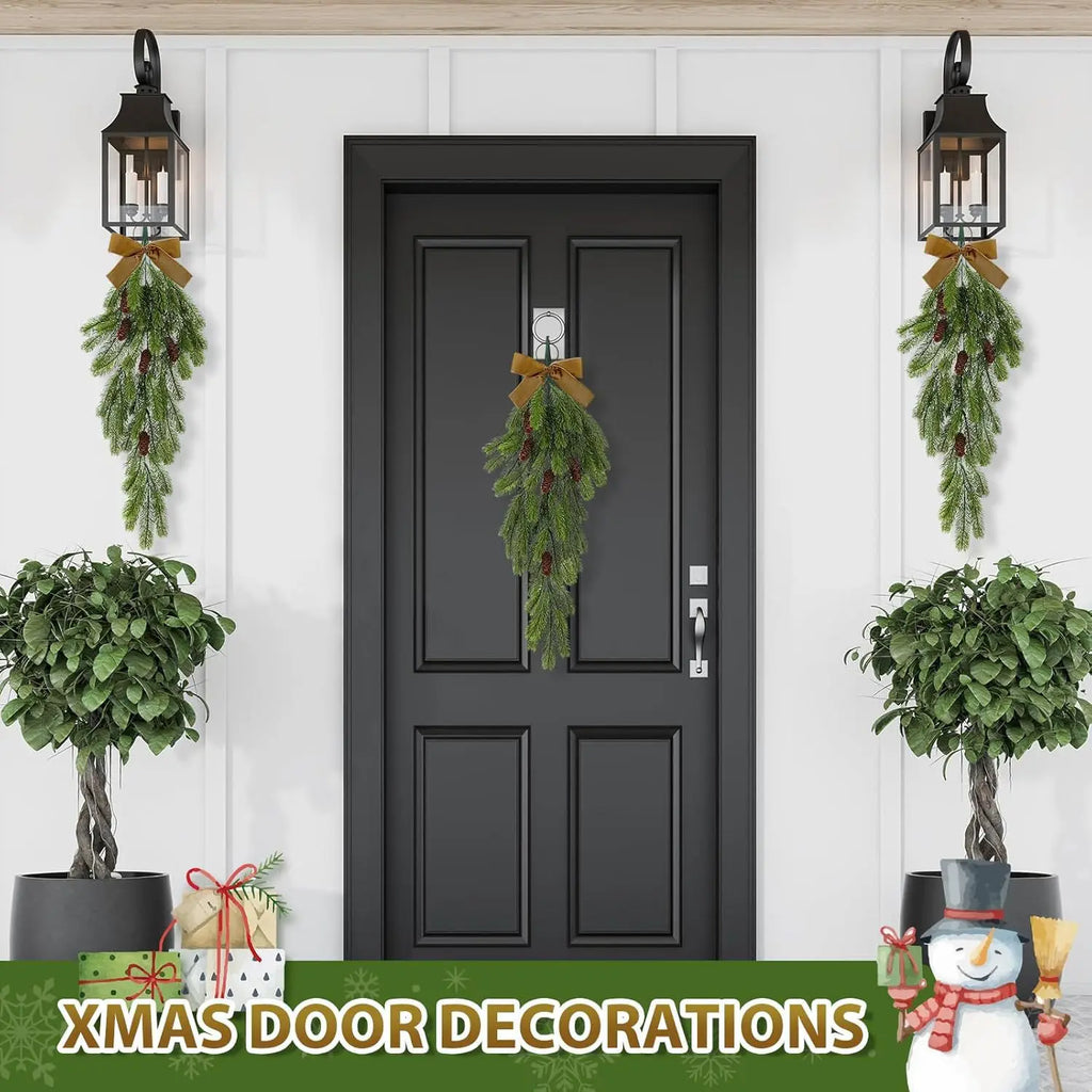 Artificial pine apple garland for Christmas decorations - view 3