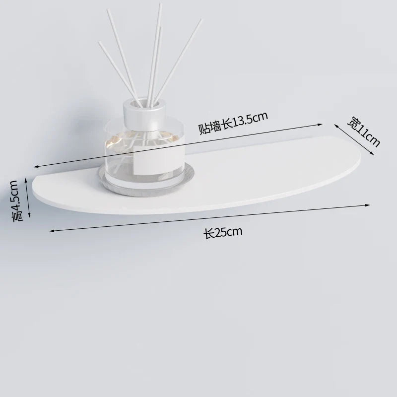 Acrylic floating shelf for modern invisible storage - 25x11cm 4