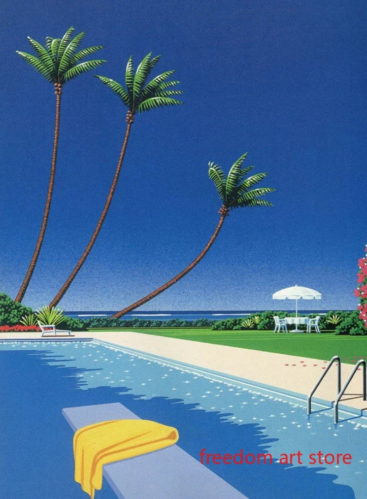 Japanese vintage art posters 80's hiroshi nagai wall decoration - 20X30cm Unframed / 21