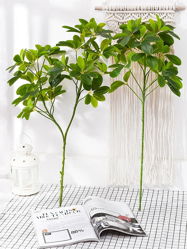 Artificial palm large tropical plastic plants for interior decoration - A and B