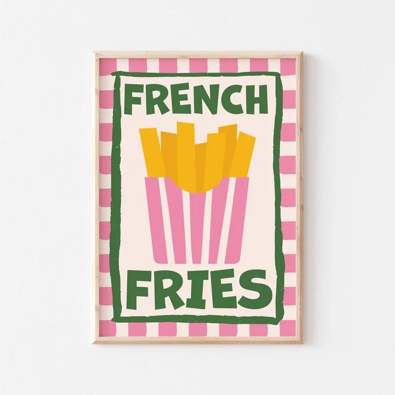 Food art poster for kitchen wall decoration - 20x30cm Unframed