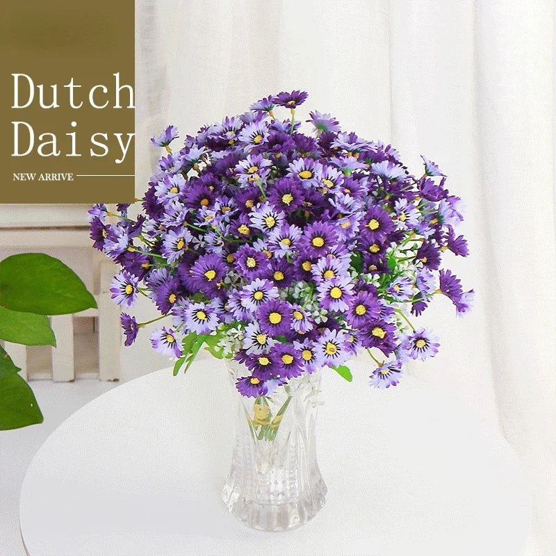 Bouquet of silk daisies for artificial floral decoration - view 2