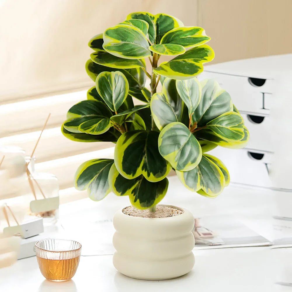 Artificial ficus tree with heart leaves for interior and exterior decoration - view 2