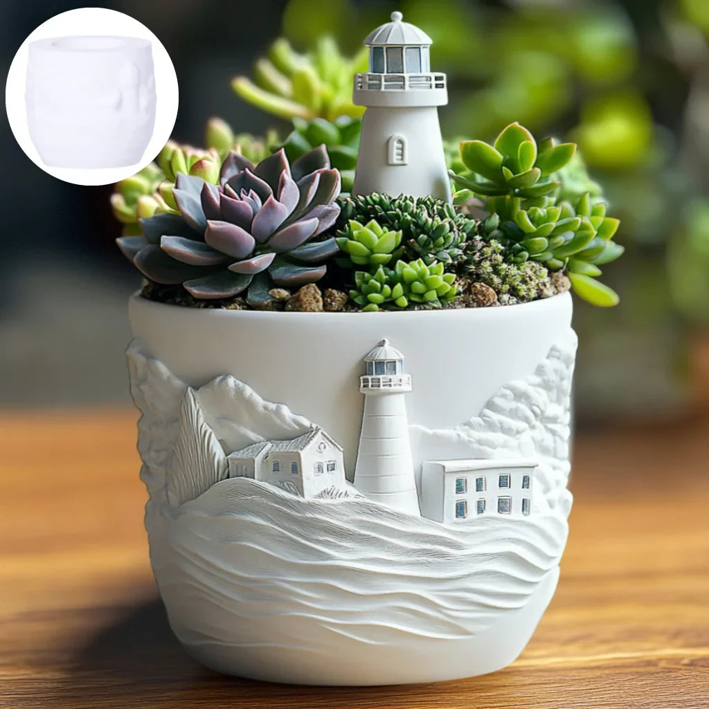 Silicone mould for flower pot and decorative storage - view 3