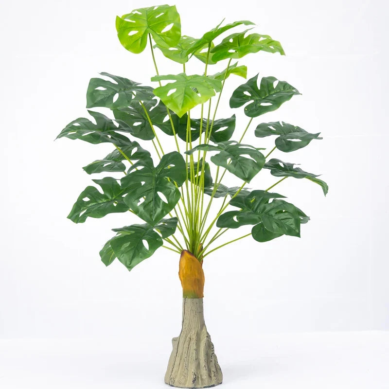 Large artificial plants with decorative palm leaves - G / 95cm 24 Leaves