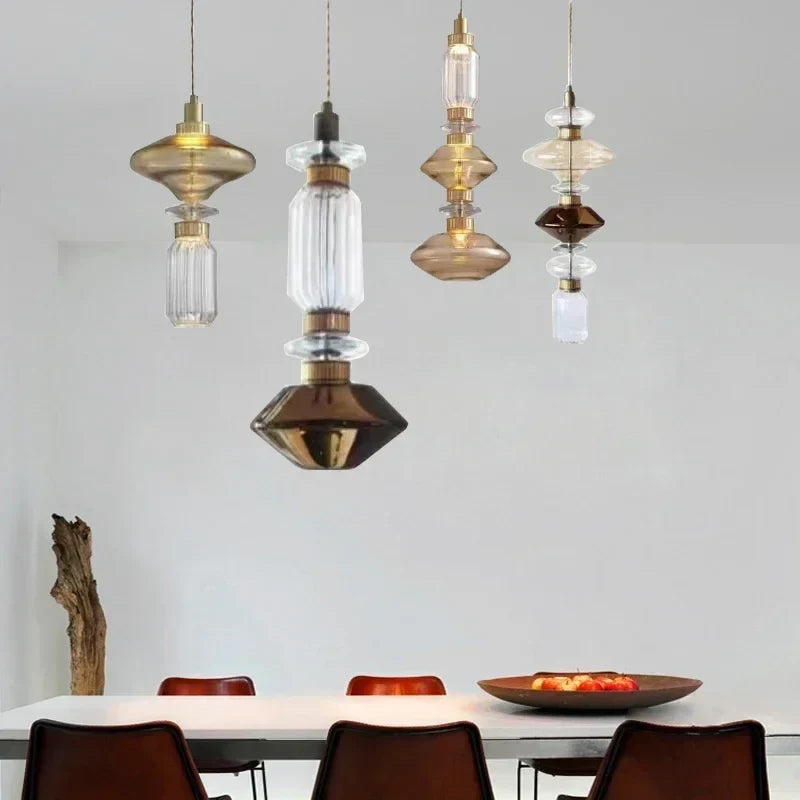 Modern crystal chandelier with led lighting for interior decoration - view 5