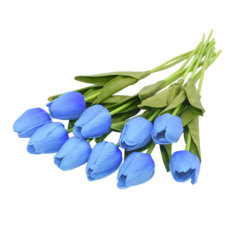 10 artificial tulips for wedding decoration and garden - Tu