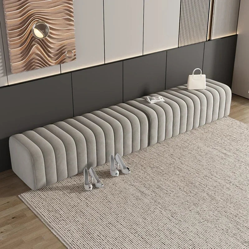 Modern design shoe bench with soft and comfortable footrest - view 5
