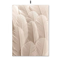Plant orchid feather art wall for interior decoration - 15X20 cm No Framed / I