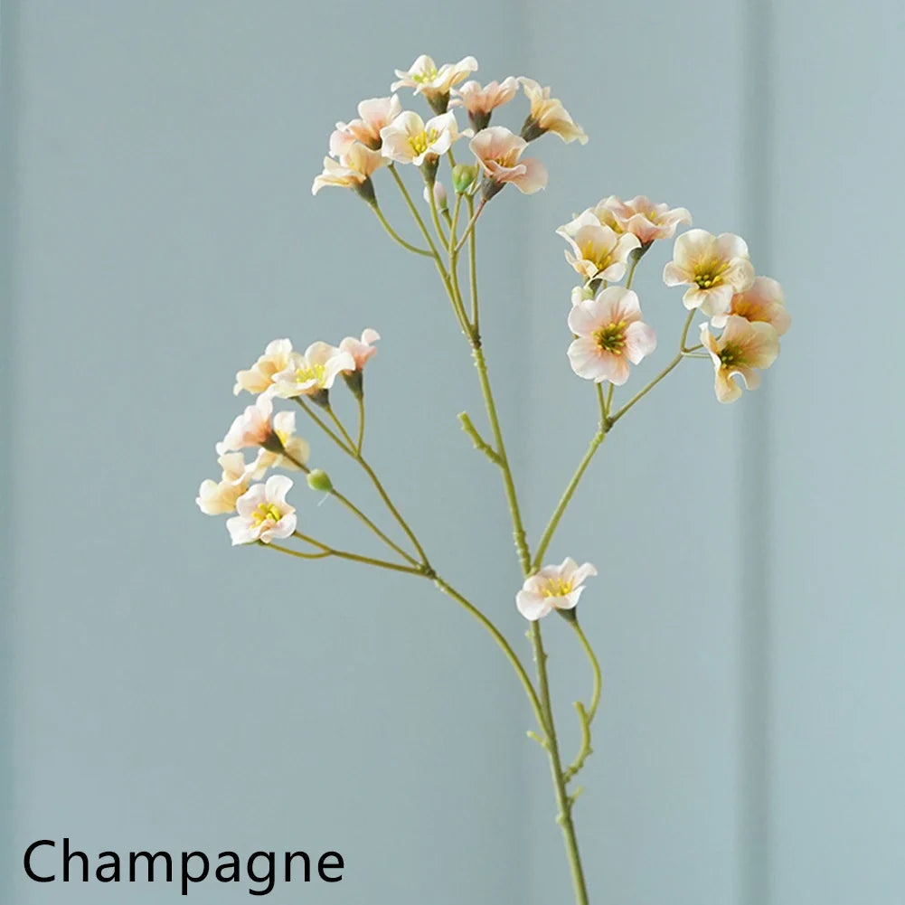 Artificial silk paulownia flower for decorations and bouquets - Champagne