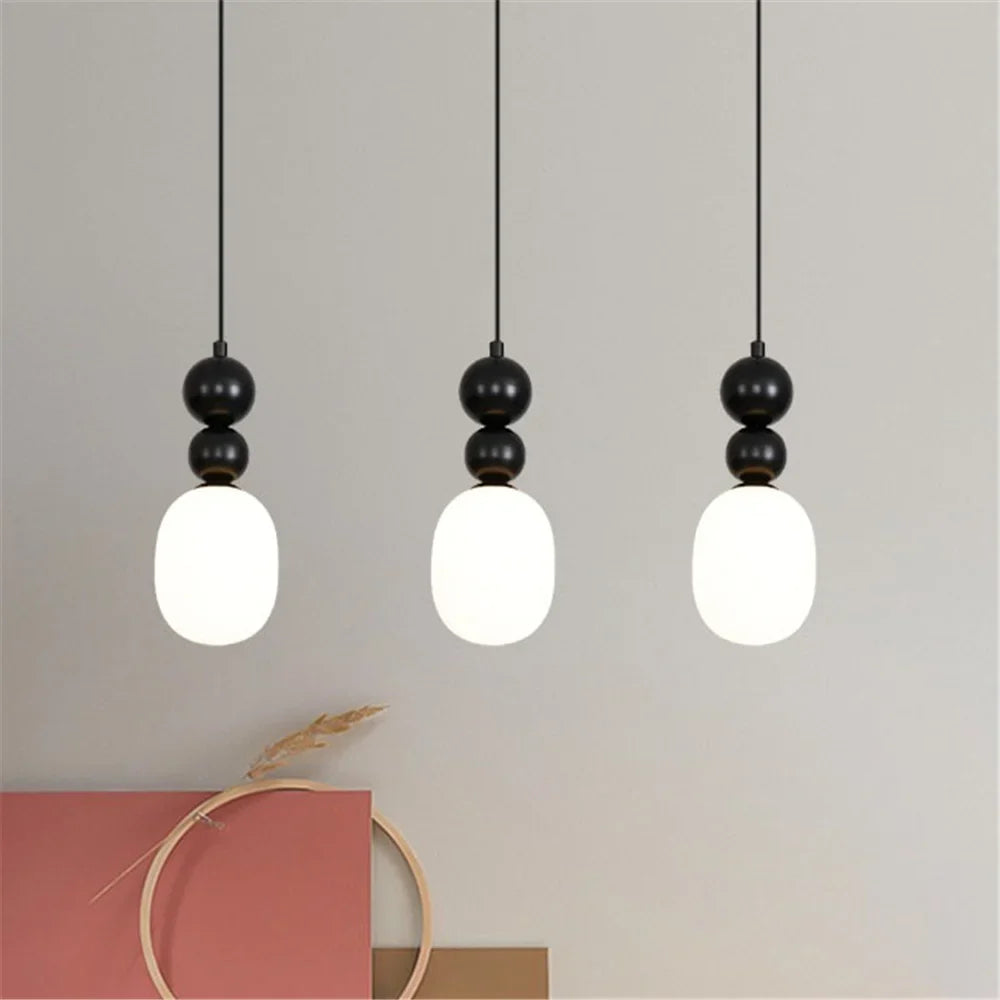Creative glass pendant light for coffee bar restaurant - view 4