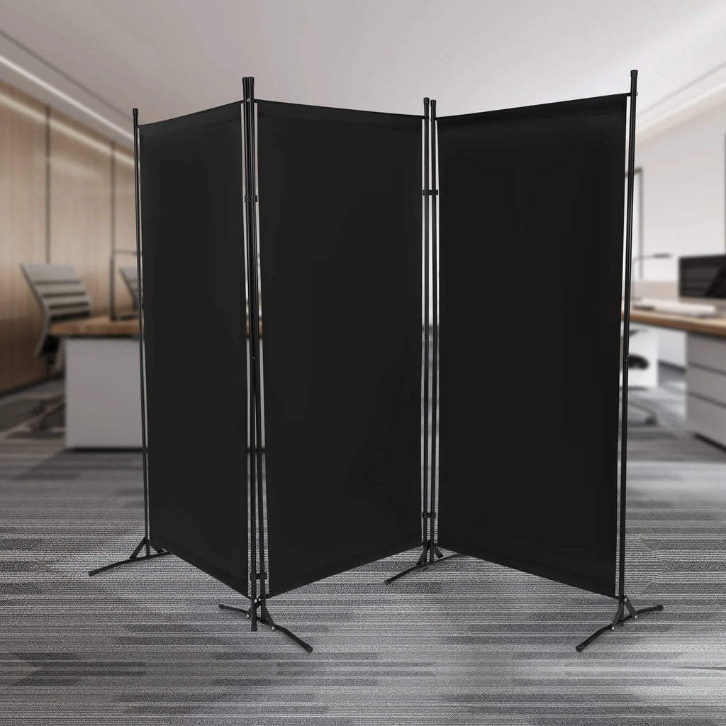 3/4 Panel Folding Room Divider Freestanding Tall Privacy Screens Partition Office/Room Partition Divider, 2.6×1.8m / 2×1.7m - view 3