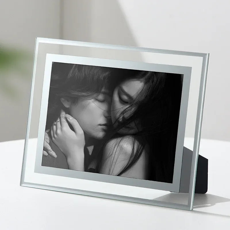Crystal picture frame for family portraits and travels - view 3